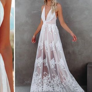 Vici Antonia Maxi Dress in White